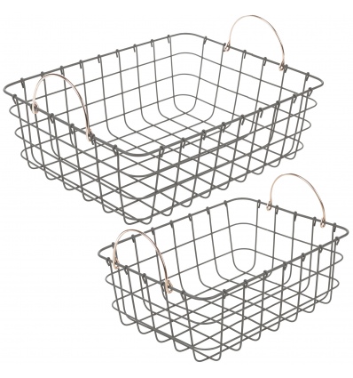 Set of 2 Rectangular Baskets [538147][538142]