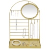 Gold Jewellery Holder Rack With Mirror 21x 23 [629679]