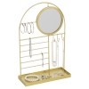 Gold Jewellery Holder Rack With Mirror 21x 23 [629679]