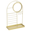 Gold Jewellery Holder Rack With Mirror 21x 23 [629679]