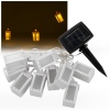 10 LED White Solar Lantern String Lights [380036]