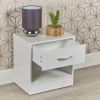 Compact Bedside Table With 1 Drawer