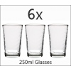 6x Wavy Drink Glasses [956626] 
