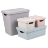 Pastel Coloured Lidded Storage Boxes