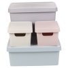 Pastel Coloured Lidded Storage Boxes