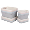 Pastel Coloured Lidded Storage Boxes