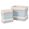 Pastel Coloured Lidded Storage Boxes