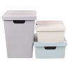 Pastel Coloured Lidded Storage Boxes