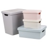 Pastel Coloured Lidded Storage Boxes