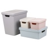 Pastel Coloured Lidded Storage Boxes