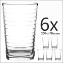 6x Ringed Drink Glasses [956640/425512]