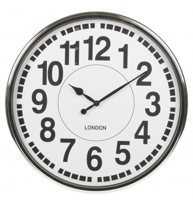 50cm Chrome Wall Clock [35800]