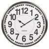 50cm Chrome Wall Clock [35800]