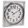 50cm Chrome Wall Clock [35800]