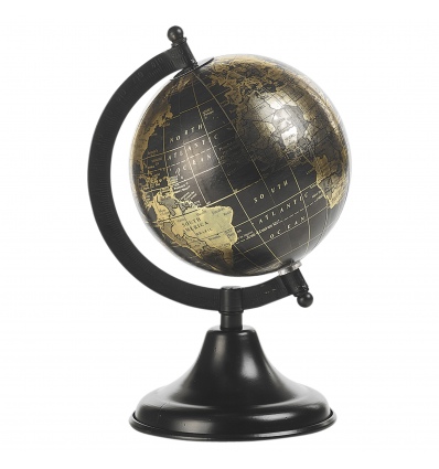 Globes on Stand with Metal Base