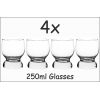 4x Curvy Scotch Glasses [325217] 