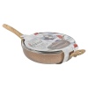 URBN-CHEF Rose Gold Pots & Pans With Wood Look Handles