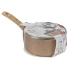 URBN-CHEF Rose Gold Pots & Pans With Wood Look Handles