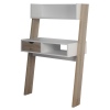 White & Oak Ladder Desk with Drawer [FX0332][854266]