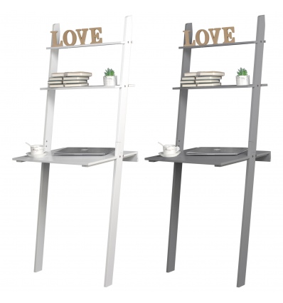 Ladder Desk With 2 Shelves [FWL511]