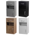 1 Drawer 1 Door Bedside Table Cabinet [2TRDD]