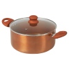 URBN-CHEF Copper Casserole Pans With Lids