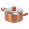 URBN-CHEF Copper Casserole Pans With Lids