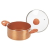 URBN-CHEF Copper Casserole Pans With Lids