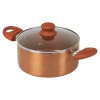 URBN-CHEF Copper Casserole Pans With Lids