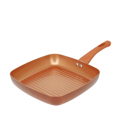 URBN-CHEF Forged Aluminium Copper Ceramic Non Stick Grill Pans