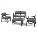Garden 4 Piece Lounge Set With Cushions [094116]