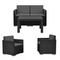 4pc Malibu Garden Lounge Set With Cushions [015846]