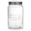 Glass Storage Jar With Metal Lid