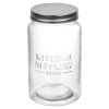 Glass Storage Jar With Metal Lid