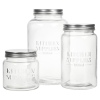 Glass Storage Jar With Metal Lid