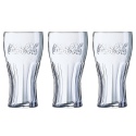 3x Coca Cola Genuine 370ml Drinking Glasses Sleeve [005002][688139]