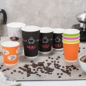 25 Ripple Sleeve Disposable Paper Coffee Cup