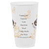 25 Ripple Sleeve Disposable Paper Coffee Cups