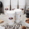 25 Ripple Sleeve Disposable Paper Coffee Cups