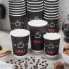 25 Ripple Sleeve Disposable Paper Coffee Cups