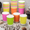 25 Ripple Sleeve Disposable Paper Coffee Cups