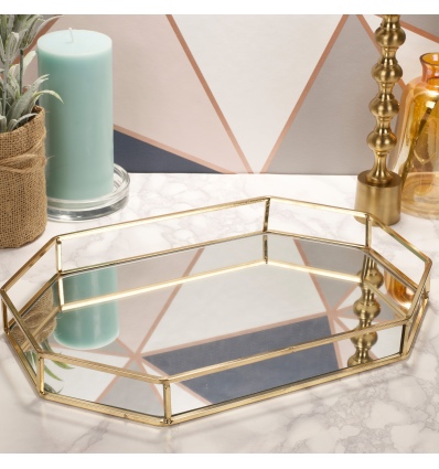 Golden Tray with Mirror [740367]