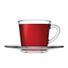 Single BASIC Coffee/Tea Glass Cup and Saucer [454521]