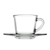 Single BASIC Coffee/Tea Glass Cup and Saucer [454521]