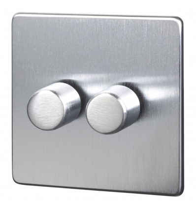 Volex 2 Gang Dimmer Light  Switch