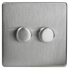 Volex 2 Gang Dimmer Light  Switch