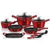 12 + 2 Pcs Cookware Set With Grill