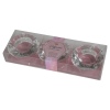 3 Pcs Glass Tealight Holders [660429]