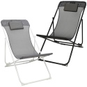 Folding Deck Chair With Metal Frame