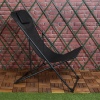 Folding Deck Chair With Metal Frame